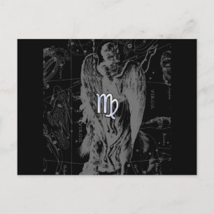 Chrome wie Virgo Zodiac Sign auf Hevelius in Schwa Postkarte
