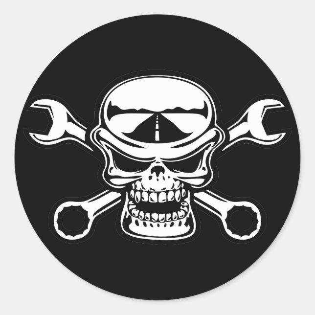 Chromeboy Cross-Wrenches Runder Aufkleber (Vorderseite)