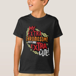 Chromosom World Down Syndrome Day Frauen Kinder T-Shirt