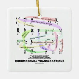 Chromosomale Versetzungen (Karyogram) Silbernes Ornament