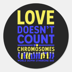 Chromosomen der Liebe - Jenseits der Zahlen Aufkle Runder Aufkleber
