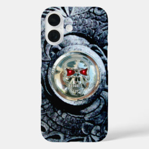 CHROMSCHÄDEL MIT FANTASY-GREIFEN iPhone 16 HÜLLE