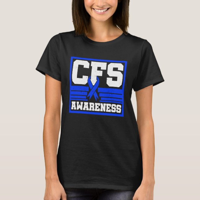 Chronic Fatigue Syndrome Warrior CFS Post Viral Su T-Shirt (Vorderseite)