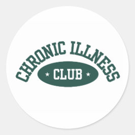 Chronic Illness Club Sticker, Disability Awareness Runder Aufkleber