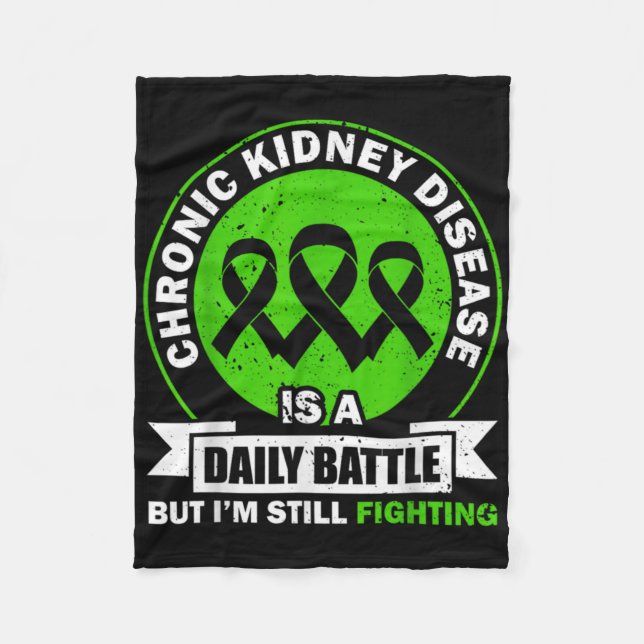 Chronic Kidney Disease Is A Daily Battle Ckd Aware Fleecedecke (Vorderseite)