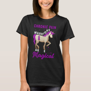 Chronic Pain Awareness Warriors Unicorn Magical Fu T-Shirt