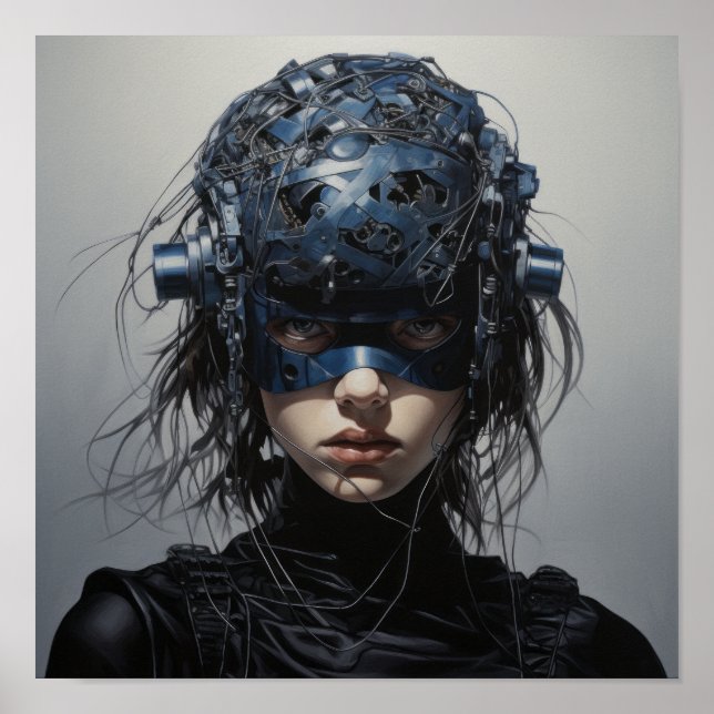 Chroniken der Werte: Futuristische Superheroine Po Poster (Vorne)