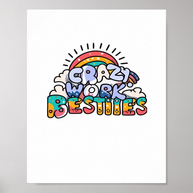 Chroniken von Crazy Work Besties arbeiten als Gesc Poster (Vorne)
