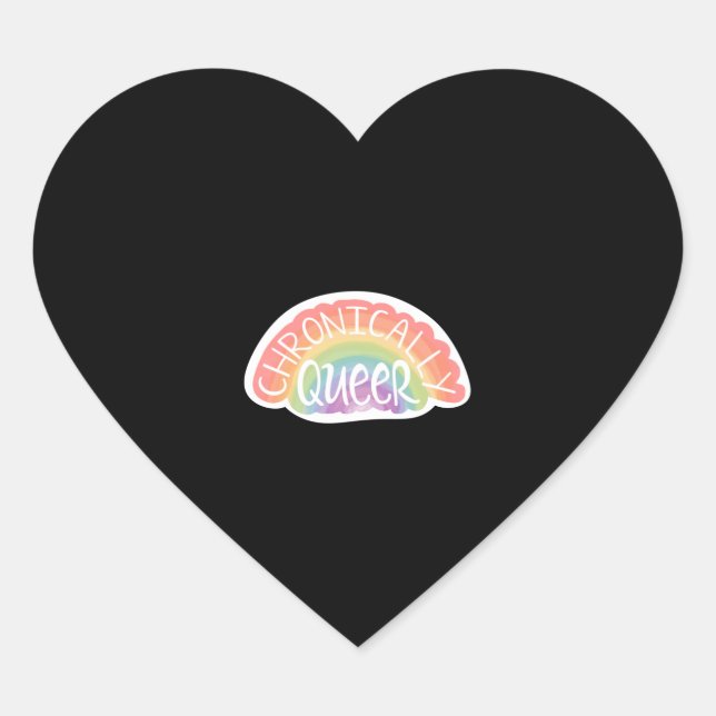 Chronisch Queer Aufkleber (Vorderseite)