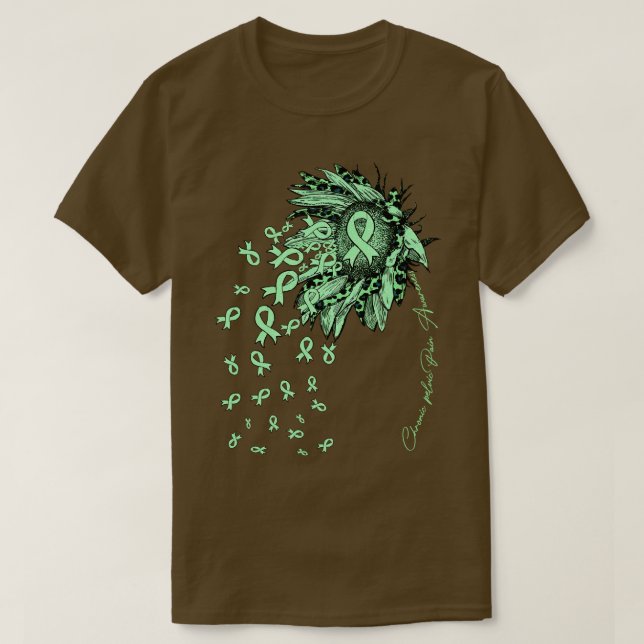 Chronische Beckenschmerzen Bewusstsein Sonnenblume T-Shirt (Design vorne)