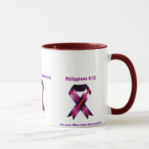 Chronische Migräne Philippinen 4:13 Krebsbewusstse Tasse