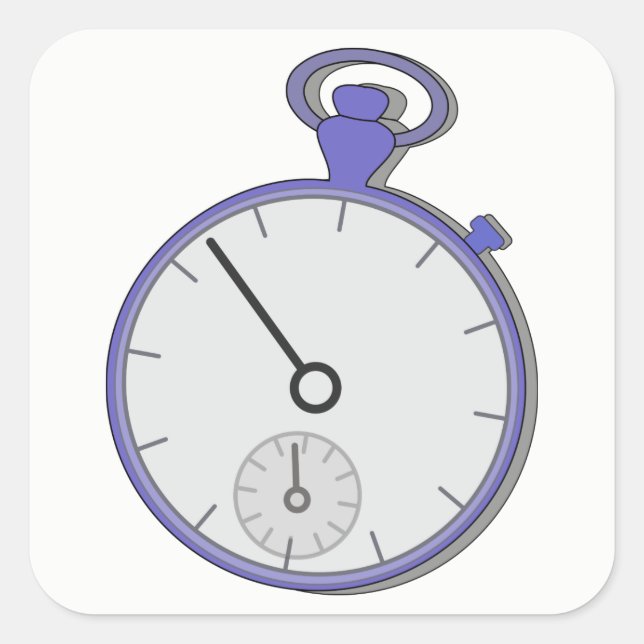 Chrono Quadratischer Aufkleber (Vorderseite)