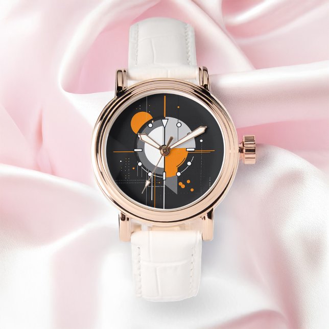 ChronoCore Abstrakte Minimalistisch Tech Geometry Armbanduhr (Von Creator hochgeladen)