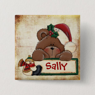 Chrtimstas Strumpf-Aufkleberknopf Button