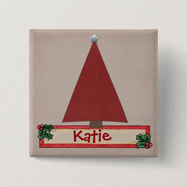 Chrtimstas Strumpf-Aufkleberknopf Button (Vorderseite)