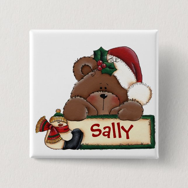 Chrtimstas Strumpf-Aufkleberknopf Button (Vorderseite)