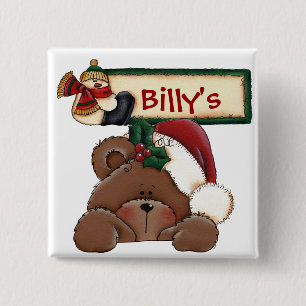 Chrtimstas Strumpf-Aufkleberknopf Button