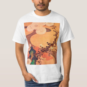 Chrysanthemas durch einen Fluss mit Felsen (1760) T-Shirt