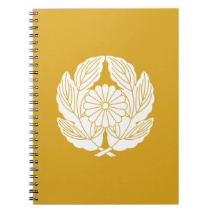 Chrysantheme auf Chrysanthemenblättern Notizblock
