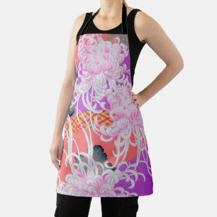 Chrysantheme, japanisches Design Schürze