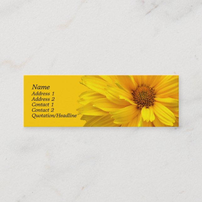 Chrysantheme Mini Visitenkarte (Vorderseite)