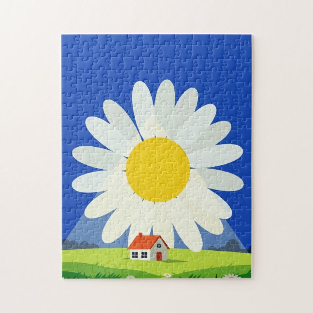 Chrysantheme Puzzle (Vertikal)