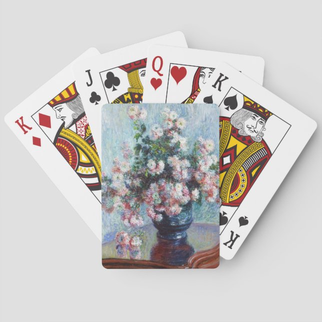 Chrysanthemen, 1882 Claude Monet Spielkarten (Rückseite)