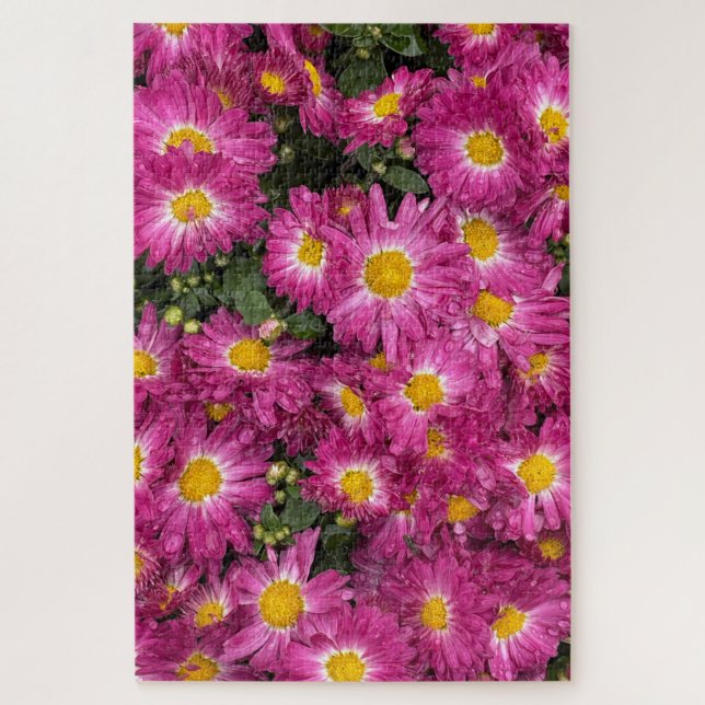 Chrysanthemen blühen im Herbst Puzzle (Vertikal)