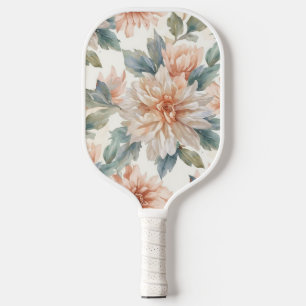 Chrysanthemen-Blumen Wasserfarbe Botanisches Muste Pickleball Schläger