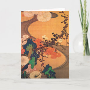 Chrysanthemen durch einen Strom Karte