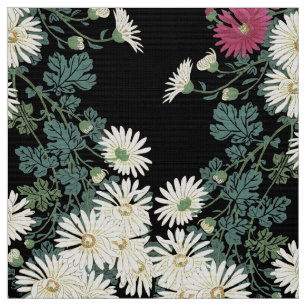 Chrysanthemen, fließendes Wasser, Zen japanischer  Stoff