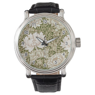 Chrysanthemen-Gold, William Morris Armbanduhr