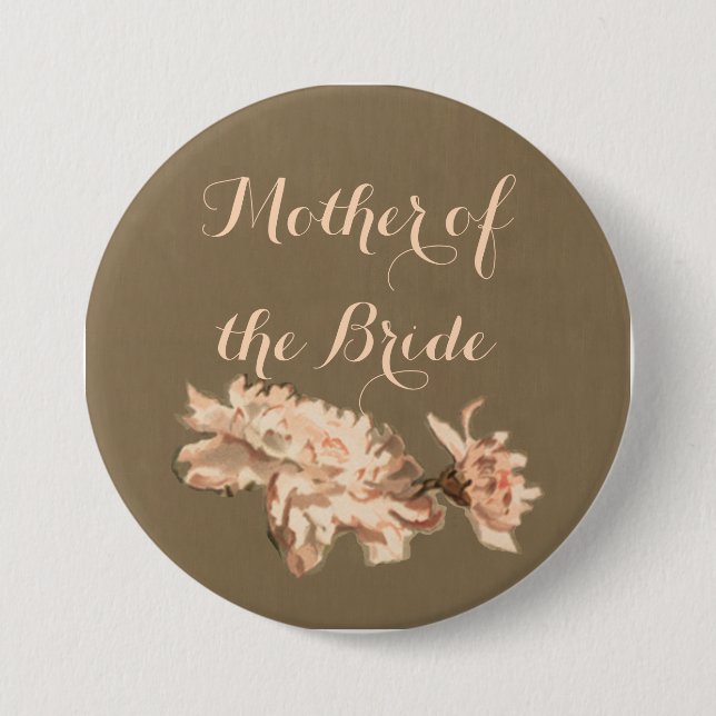 Chrysanthemen in einer Flaschenkmutter der Braut Button (Vorderseite)