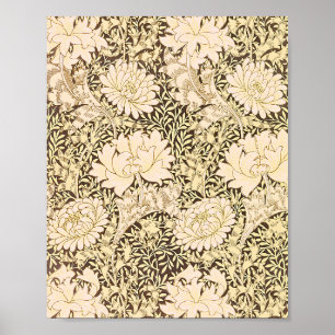 Chrysanthemen-Muster von William Morris Poster