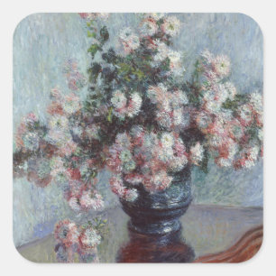 Chrysanthemen Quadratischer Aufkleber