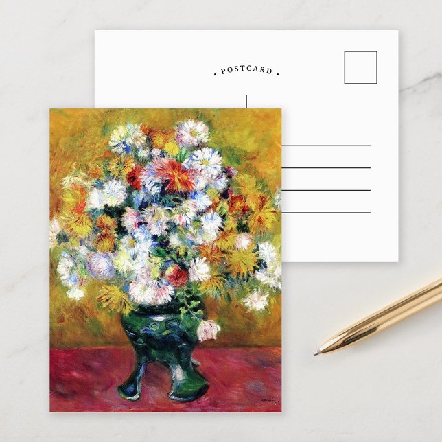 Chrysanthemen | Renoir Postkarte (Von Creator hochgeladen)