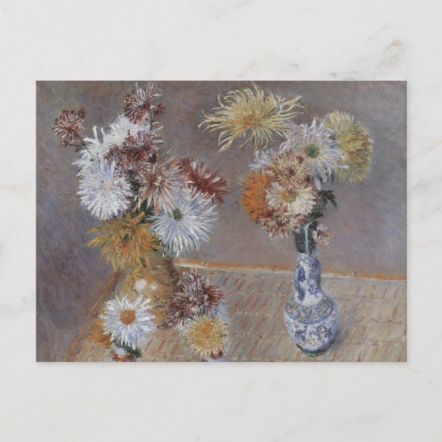 Chrysanthemen von Gustave Caillebotte Postkarte (Vorderseite)