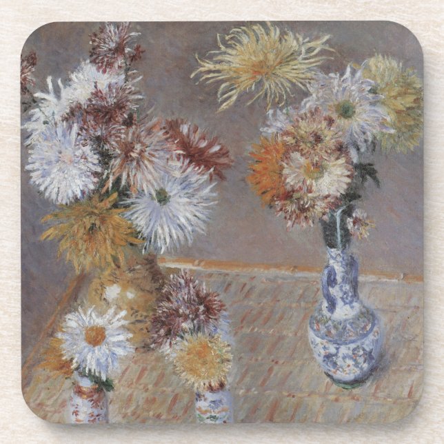 Chrysanthemen von Gustave Caillebotte Untersetzer (Vorderseite)