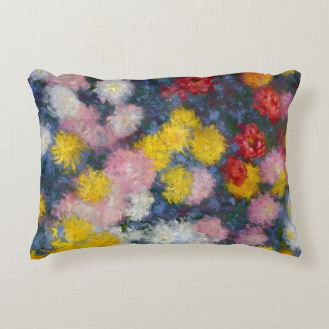 Chrysanthemenbeet von Claude Monet Dekokissen (Vorderseite)