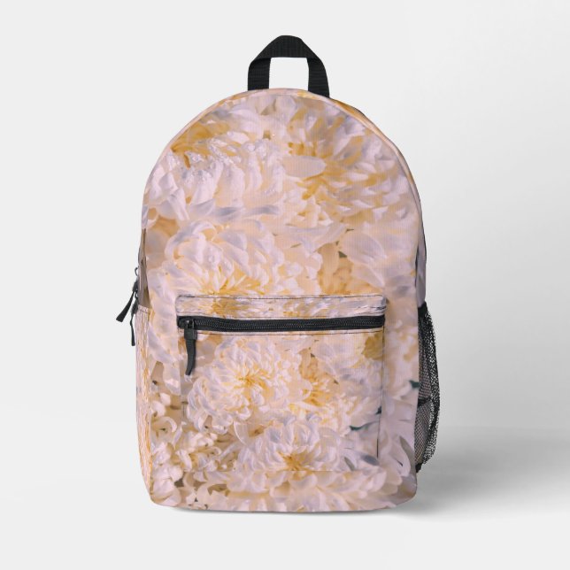 Chrysanthemenblüte Bedruckter Rucksack (Vorderseite)