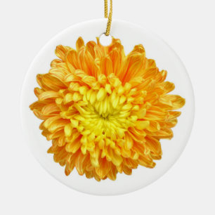 Chrysanthemeverzierung Keramik Ornament