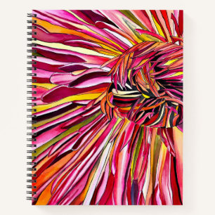 Chrysanthemum Aquarellkunst Blume Notizbuch