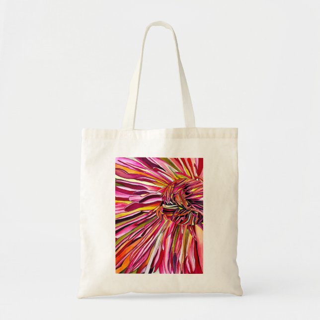 Chrysanthemum Aquarellkunst Blume Tragetasche (Vorne)