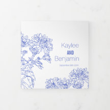 Chrysanthemum-blaue Blume zeichnend