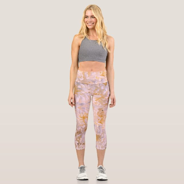 chrysanthemum bloom capri leggings (Vorderseite)