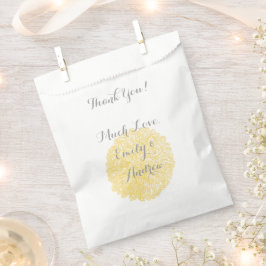 Chrysanthemum Bloom Sunny Elegance Gelbe Hochzeit Geschenktütchen