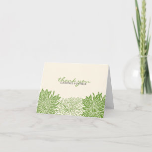 Chrysanthemum Blossom Personalized Notecard Dankeskarte