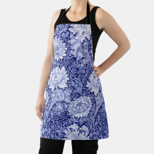Chrysanthemum Blue, William Morris Schürze