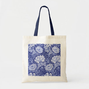 Chrysanthemum Blue, William Morris Tragetasche