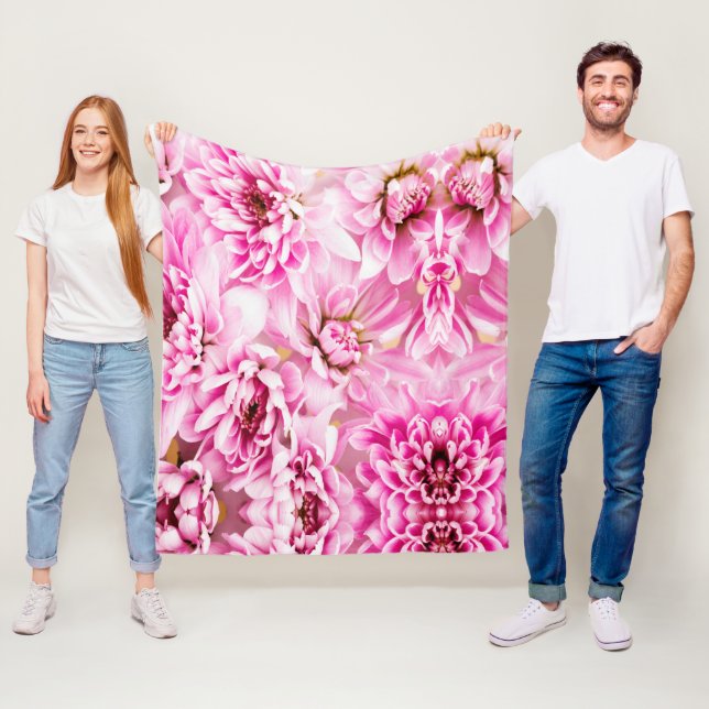 Chrysanthemum-Blume Fleecedecke (Beispiel)